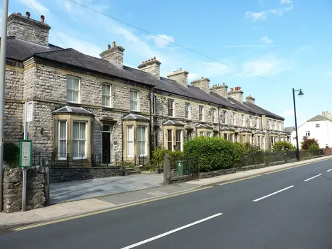 Photo of Corwen, a village in the Clwydian Range & Dee Valley, Denbighshire, north Wales.