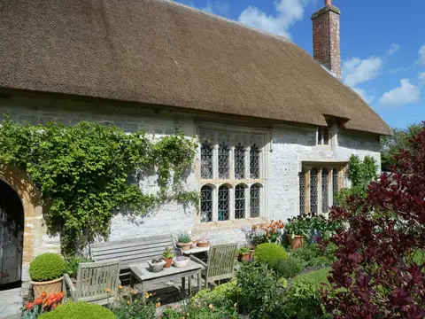Photo of Priest's House, Muchelney, a house & garden near Somerton, Somerset, south west England.