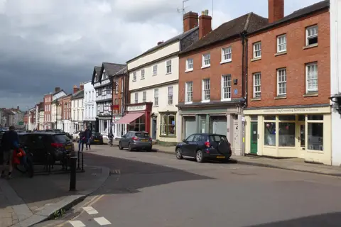 Photo of Leominster, a village in Herefordshire, central England.