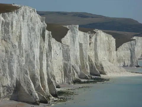 Photo of Seven Sisters Country Park, a country park near Westdean in the South Downs, East Sussex, south east England.