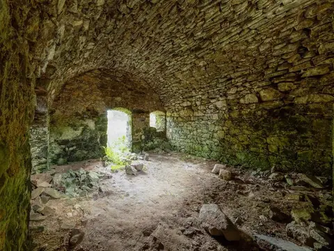Photo of Boyne, a ruined castle near Portsoy, Aberdeenshire, north east Scotland.