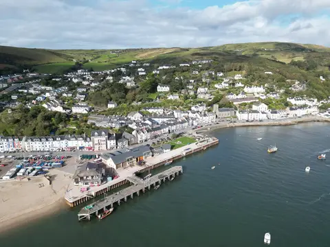 Photo of Aberdyfi, a village in Eryri, Gwynedd, north Wales.