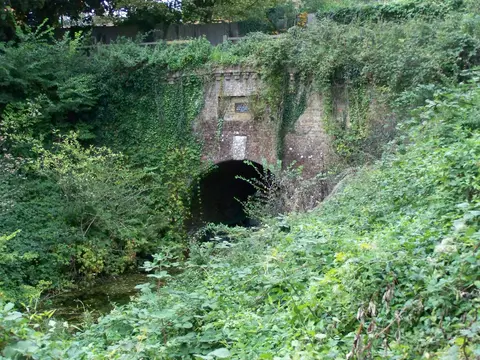 Photo of Greywell Tunnel ( Basingstoke Canal ), a Site of Special Scientific Interest in Hampshire, south east England.