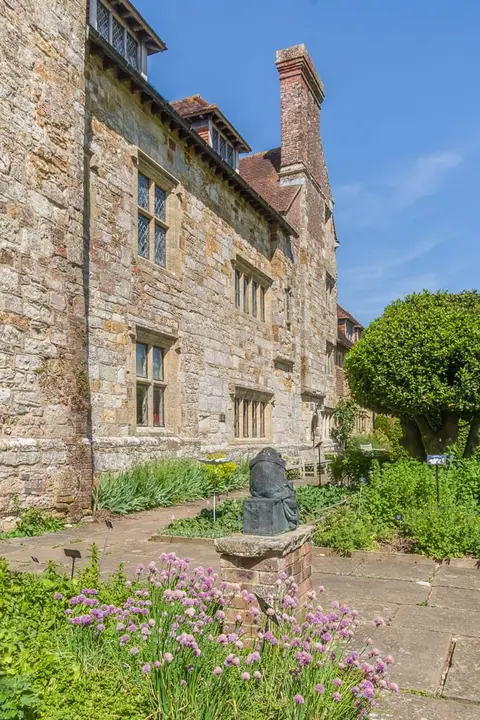 Photo of Michelham Priory, a ruined priory near Wilmington, East Sussex, south east England.