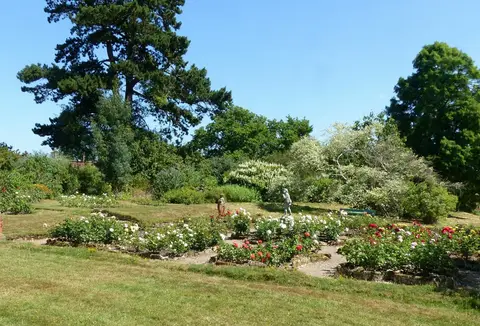 Photo of Whatton House Gardens, a garden near Long Whatton, Leicestershire, central England.