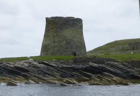 Photo of Mousa, a broch near Bigton, the Shetland Islands, the Scottish Highlands and Islands.