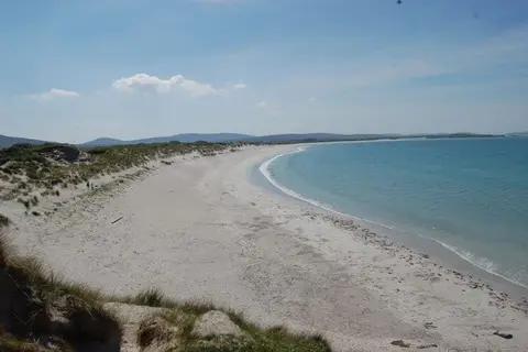 Photo of Clachan Sands, a beach near Berneray in South Lewis, Harris and North Uist, Na h-Eileanan Siar, the Scottish Highlands and Islands.