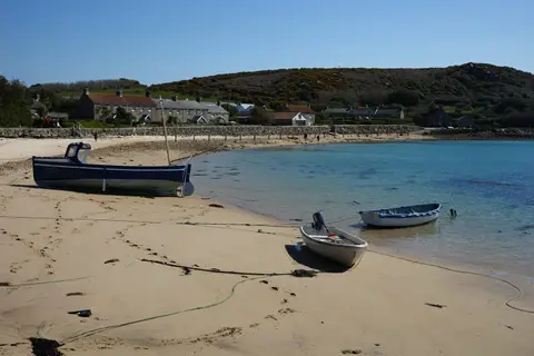 Photo of Tresco, an island in Cornwall, south west England.