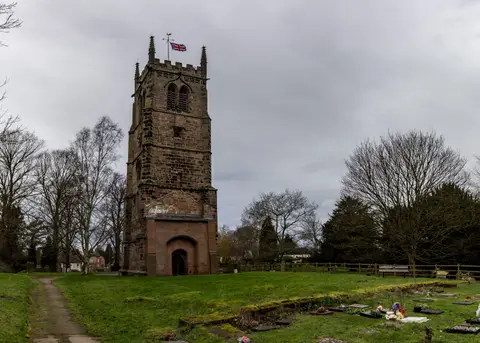 Photo of St Chad's Church (Wybunbury), a church in Cheshire, north west England.