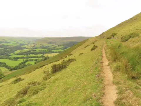 Photo along the Glyndŵr's Way, a 135-mile National Trail running from Knighton to Welshpool, mid Wales.