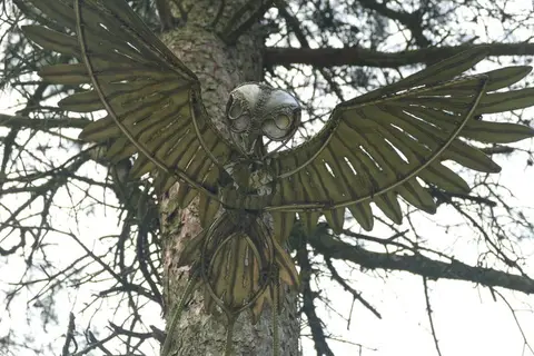 Photo of Pendle Sculpture Trail, a visitor attraction near Barley in the Forest of Bowland, Lancashire, north west England.