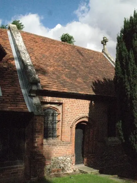 Photo of Greensted Church, a church near Chipping Ongar, Essex, eastern England.