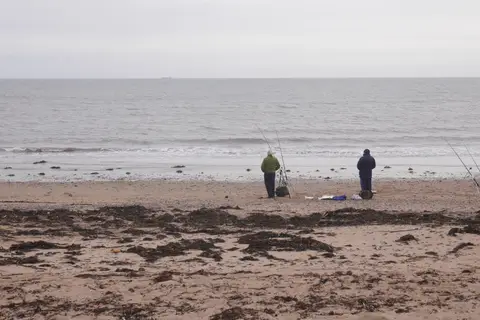 Photo of East Haven Beach, a beach near Carnoustie, the Angus, north east Scotland.