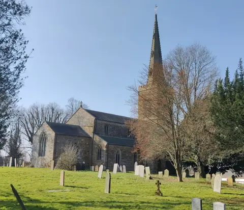 Photo of Naseby, a village in Northamptonshire, central England.