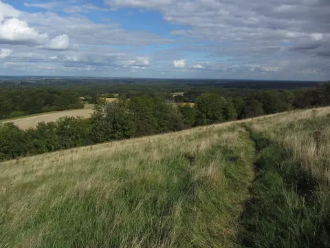 Photo: Pilot Hill, a 286m hill near Kintbury in the North Wessex Downs, Hampshire, south east England.