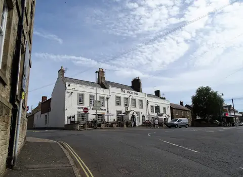 Photo of The Angel Inn, a pub near Corbridge, Northumberland, north east England.