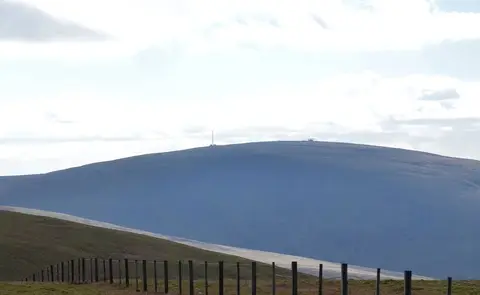 Photo: Broad Law, an 840m mountain in the Scottish Borders, southern Scotland.