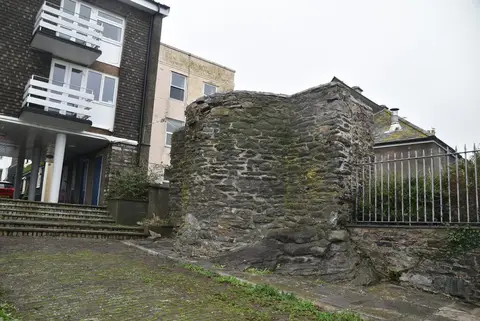 Photo of Plymouth Castle, a ruined castle in Devon, south west England.