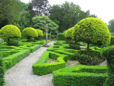 Photo of Gardens at Graythwaite Hall, a Grade II* registered house & garden near Far Sawrey, Cumbria, north west England.
