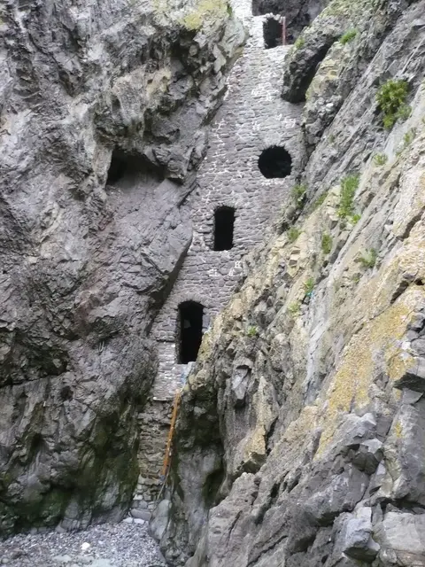 Photo of Culver Hole, a cave near Port Eynon in Gower, Swansea, south west Wales.