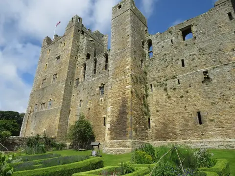 Photo of Bolton Castle, a castle near Castle Bolton in the Yorkshire Dales, North Yorkshire, northern England.