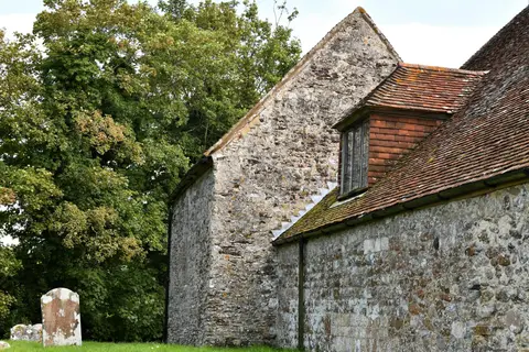 Photo of St Eanswith's, Brenzett, a church in Kent, south east England.