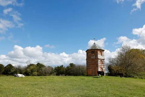 Photo: Pepperbox Hill, a viewpoint near Salisbury, Wiltshire, south west England.