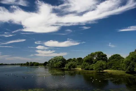Photo of Abberton Reservoir, a reservoir near West Mersea, Essex, eastern England.