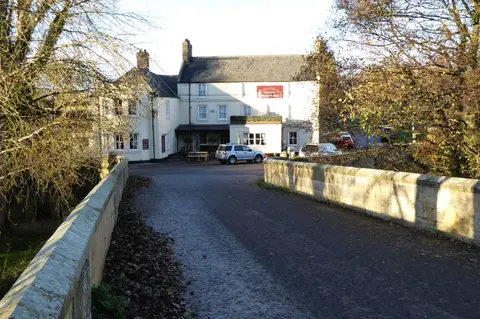 Photo of The Anglers Arms, a pub near Weldon Bridge, Northumberland, north east England.
