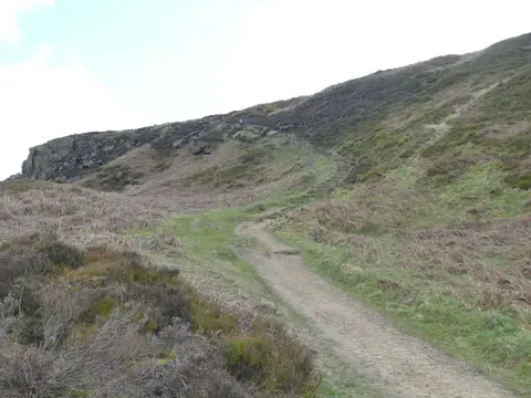 Photo: Ilkley Moor, a viewpoint in West Yorkshire, northern England.