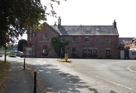 Photo of Buccleuch Arms Hotel, a pub near St Boswells, the Scottish Borders, southern Scotland.