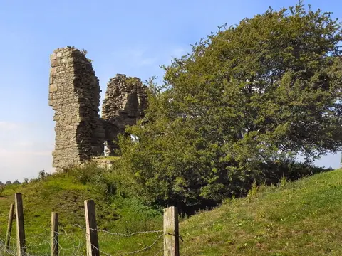 Photo of Greenhalgh Castle, a ruined castle near Garstang, Lancashire, north west England.