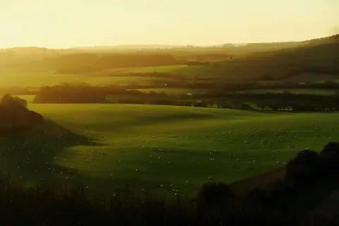 Photo: Watership Down, a viewpoint near Kingsclere in the North Wessex Downs, Hampshire, south east England.
