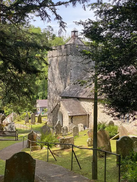 Photo of St Teilo's Church, Bishopston, a church in Gower, Swansea, south west Wales.