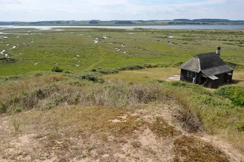 Photo of Scolt Head Island, an island in Norfolk, eastern England.