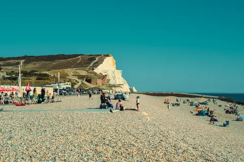 Photo of Seaford, a swimming spot near Westdean, East Sussex, south east England.