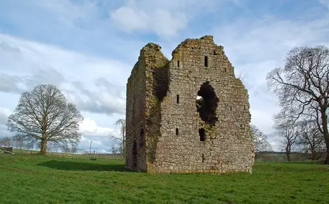 Photo of Covington, a ruined castle near Biggar, South Lanarkshire, southern Scotland.