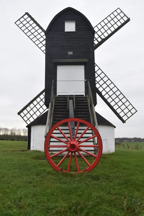 Photo of Pitstone Windmill, a windmill near Ivinghoe, Buckinghamshire, south east England.