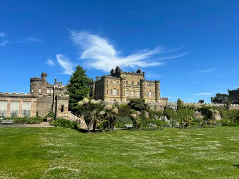 Photo of Culzean Castle and Country Park, a garden near Maidens, South Ayrshire, southern Scotland.