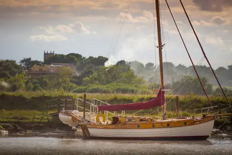 Photo of Walberswick, a village in Suffolk, eastern England.