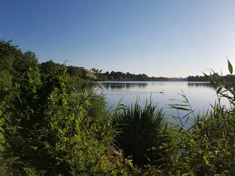 Photo of Whitlingham Country Park, a country park near Norwich in the Broads, Norfolk, eastern England.