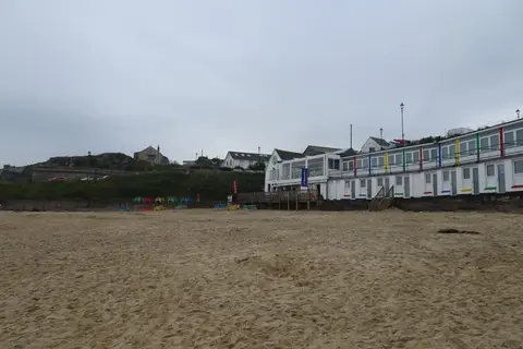 Photo of Porthgwidden, a swimming spot near St Ives, Cornwall, south west England.