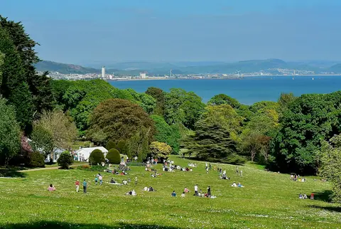 Photo of Clyne Gardens, a garden near Blackpill in Gower, Swansea, south west Wales.