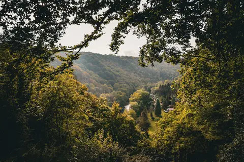 Photo of the Wye Valley, a National Landscape in England and Wales.