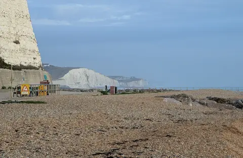 Photo of Rottingdean Beach, a swimming spot in East Sussex, south east England.