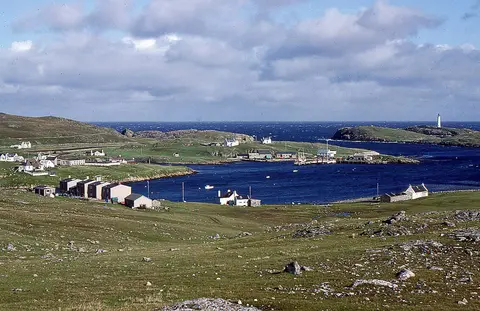 Photo of the Out Skerries, an island in the Shetland Islands, the Scottish Highlands and Islands.